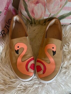 Kate Spare RARE find leather flamingo shoes